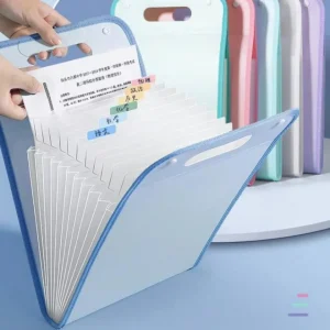 Portable 13 Layer File Folder Bag